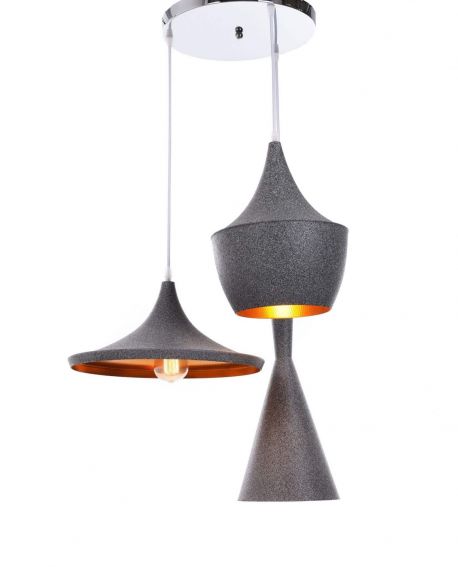 LAMPA WISZĄCA LOFT GRANIT POTRÓJNA FOGGI W3 LUMINA DECO