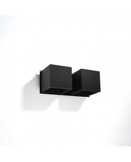 Kinkiet QUAD 2 czarny Sollux SL.0657
