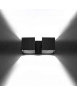 Kinkiet QUAD 2 czarny Sollux SL.0657