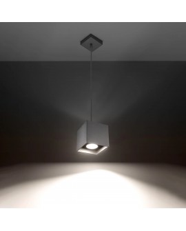 Lampa wisząca QUAD 1 szary Sollux SL.0061
