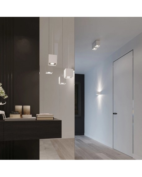 Lampa wisząca QUAD 1 biały Sollux SL.0062