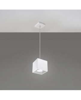 Lampa wisząca QUAD 1 biały Sollux SL.0062