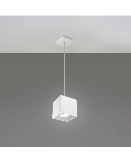 Lampa wisząca QUAD 1 biały Sollux SL.0062