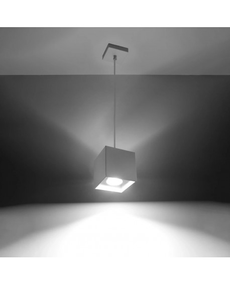 Lampa wisząca QUAD 1 biały Sollux SL.0062