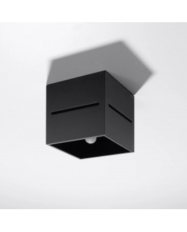 Plafon LOBO czarny Sollux SL.0207
