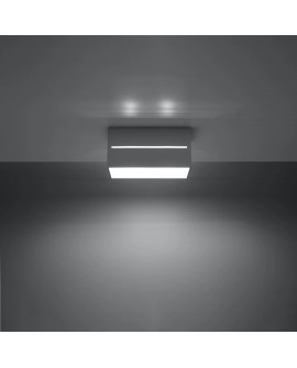 Plafon LOBO MAXI szary Sollux SL.0385
