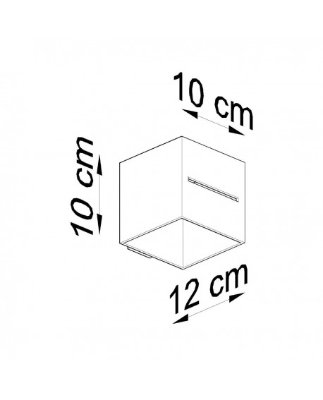 Kinkiet LOBO szary Sollux SL.0205