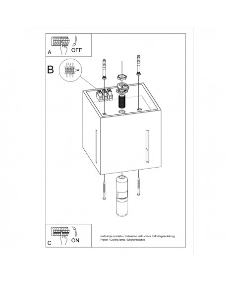 Plafon PIXAR szary Sollux SL.0399