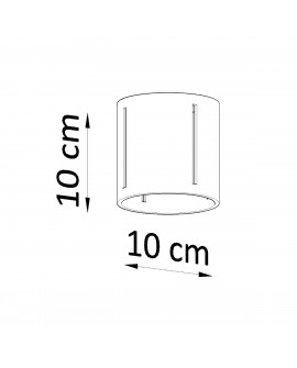 Plafon INEZ szary Sollux SL.0357