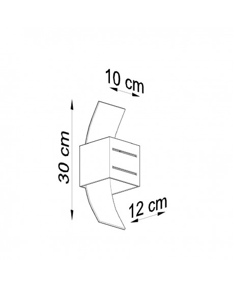 Kinkiet LORETO szary Sollux SL.0202