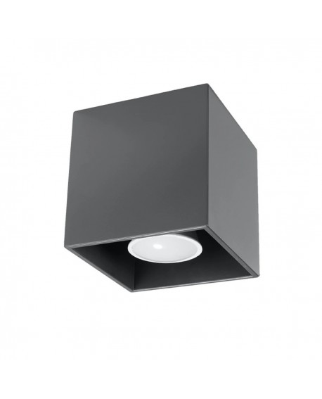 Plafon QUAD 1 antracyt Sollux SL.0567