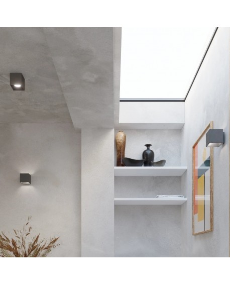 Plafon QUAD 1 antracyt Sollux SL.0567