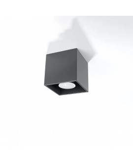 Plafon QUAD 1 antracyt Sollux SL.0567