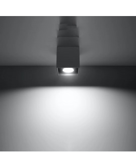 Plafon QUAD 1 antracyt Sollux SL.0567