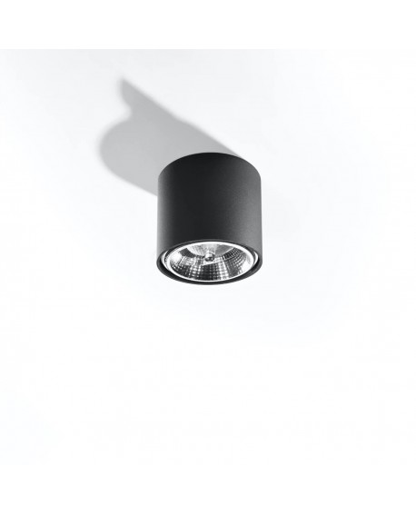 Plafon TIUBE czarny Sollux SL.0697