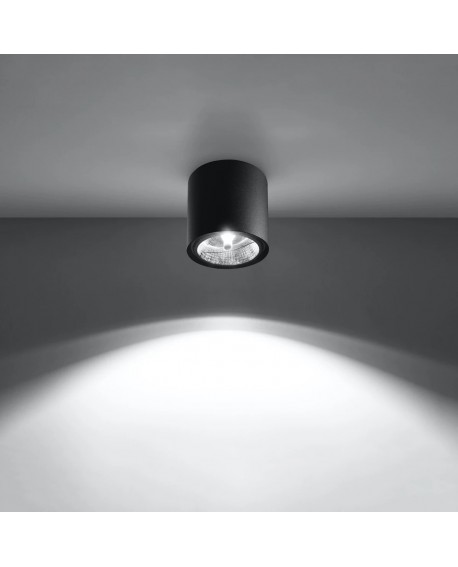 Plafon TIUBE czarny Sollux SL.0697