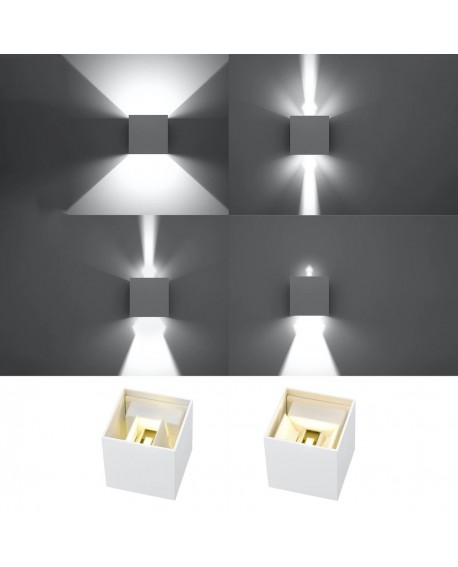 Kinkiet LUCA biały LED IP54 Sollux SL.0544