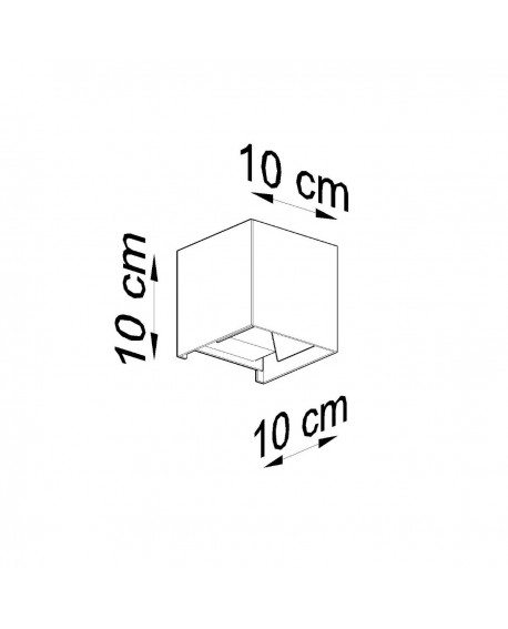 Kinkiet LUCA biały LED IP54 Sollux SL.0544