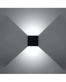 Kinkiet LUCA czarny LED IP54 Sollux SL.0545