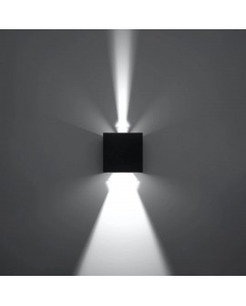 Kinkiet LUCA czarny LED IP54 Sollux SL.0545