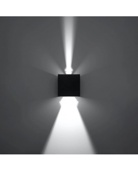 Kinkiet LUCA czarny LED IP54 Sollux SL.0545