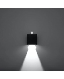 Kinkiet LUCA czarny LED IP54 Sollux SL.0545