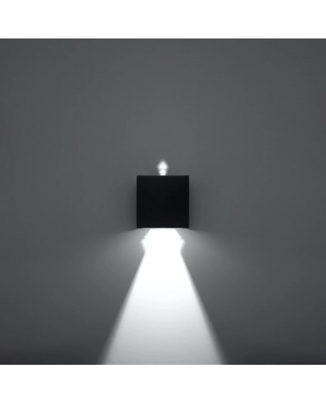 Kinkiet LUCA czarny LED IP54 Sollux SL.0545