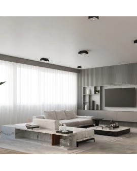 Plafon MONO 2 czarny Sollux SL.0071