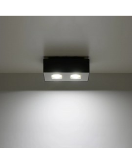 Plafon MONO 2 czarny Sollux SL.0071