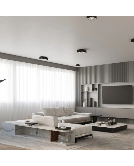 Plafon MONO 4 czarny Sollux SL.0073