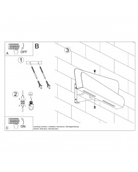Kinkiet BASCIA biały Sollux SL.0932