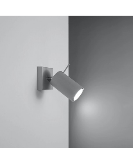 Kinkiet RING 1 szary Sollux SL.0449