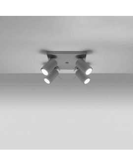 Plafon RING 4 szary Sollux SL.0452