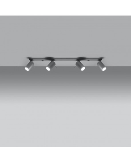 Plafon RING 4L szary Sollux SL.0453