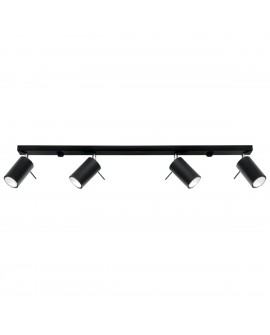Plafon RING 4L czarny Sollux SL.0332