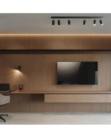 Plafon RING 4L czarny Sollux SL.0332