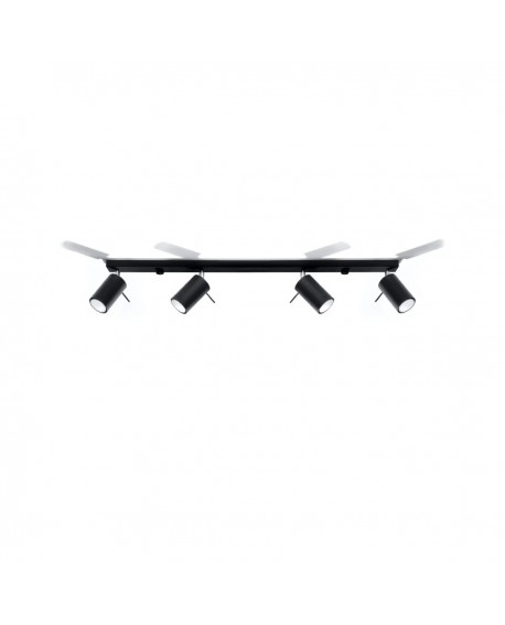 Plafon RING 4L czarny Sollux SL.0332
