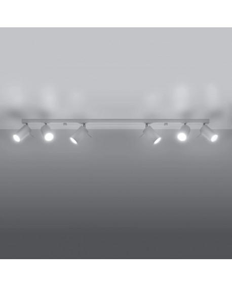 Plafon RING 6L biały Sollux SL.0333