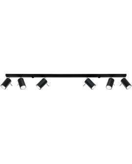 Plafon RING 6L czarny Sollux SL.0334