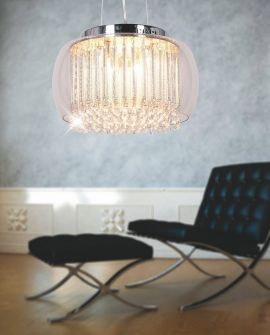 LAMPA WISZĄCA NOWOCZESNA GUSTO D40 CLEAR LUMINA DECO