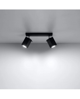 Plafon MERIDA 2 czarny Sollux SL.0100