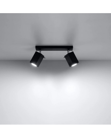 Plafon MERIDA 2 czarny Sollux SL.0100