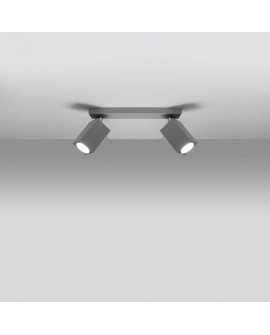 Plafon MERIDA 2 szary Sollux SL.0456