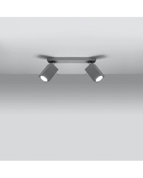 Plafon MERIDA 2 szary Sollux SL.0456