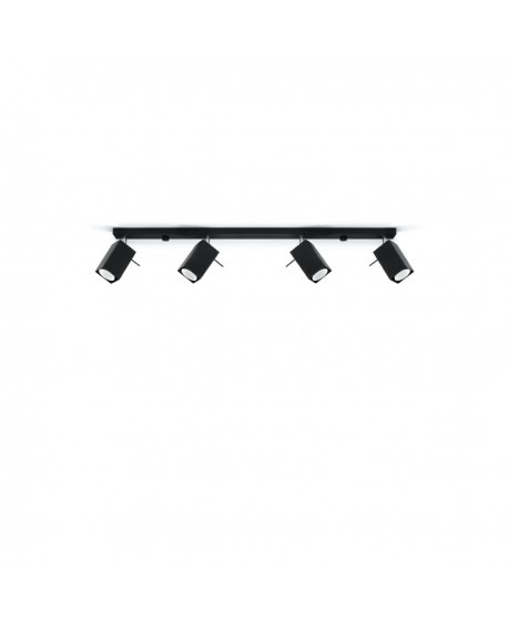 Plafon MERIDA 4L czarny Sollux SL.0459