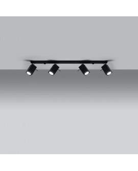 Plafon MERIDA 4L czarny Sollux SL.0459