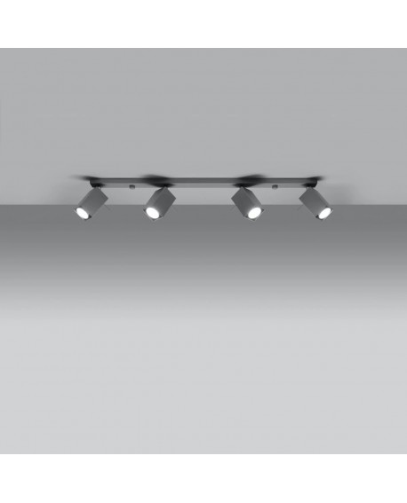 Plafon MERIDA 4L szary Sollux SL.0461