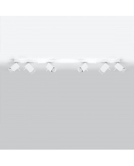 Plafon MERIDA 6L biały Sollux SL.0464