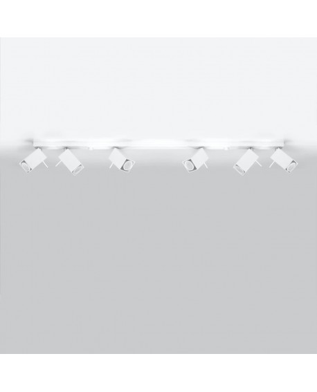 Plafon MERIDA 6L biały Sollux SL.0464