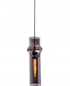 NOWOCZESNA LAMPA WISZĄCA SZKLANA SZARA VARIUS LUMINA DECO